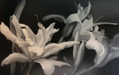 Mary Ann Currier, Frilly Lillies,1972; collection of Larry Shapin and Ladonna Nicolas.