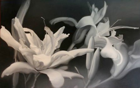 Mary Ann Currier, Frilly Lillies,1972; collection of Larry Shapin and Ladonna Nicolas.