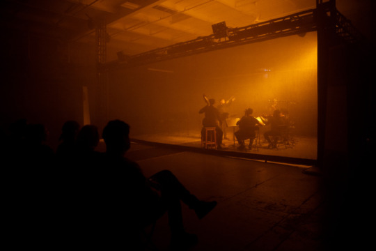 image of performance clouded in yellow fog